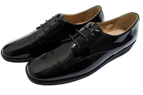 【…AShiOtO A1536 ブラックエナメル】超軽量国産牛革マニッシュシューズ