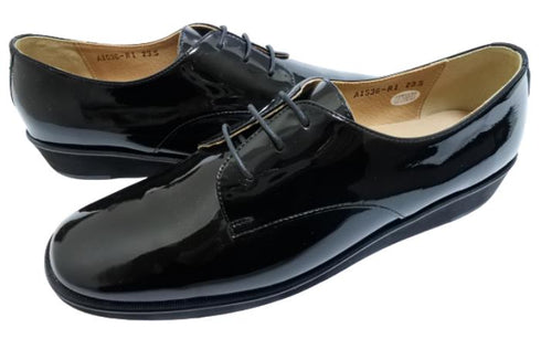 【…AShiOtO A1536 ブラックエナメル】超軽量国産牛革マニッシュシューズ