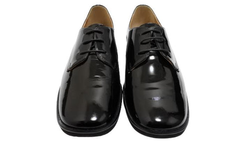 【…AShiOtO A1536 ブラックエナメル】超軽量国産牛革マニッシュシューズ モデルサイズ