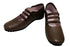【…AShiOtO A1540 ダークブラウン】本革超軽量ゴムストラップシューズ