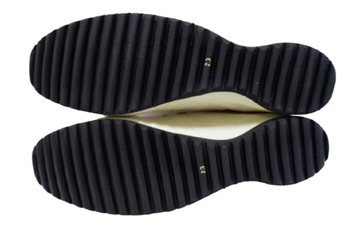 【…AShiOtO A1540 アイボリー】本革超軽量ゴムストラップシューズ