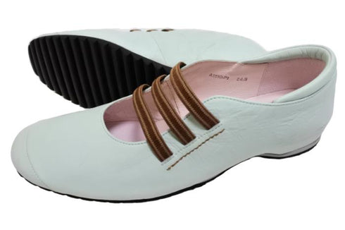 【…AShiOtO A1540 ライトブルー】本革超軽量ゴムストラップシューズ