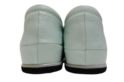 【…AShiOtO A1540 ライトブルー】本革超軽量ゴムストラップシューズ