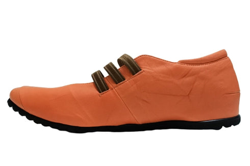 【…AShiOtO A1540 ライトレッド】本革超軽量ゴムストラップシューズ