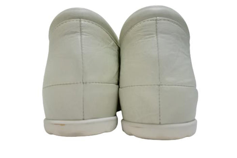 【…AShiOtO A1540 ホワイト】本革超軽量ゴムストラップシューズ