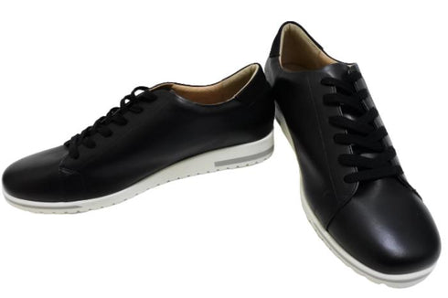 【…AShiOtO A1541 ブラック】超軽量 国産レザースニーカー