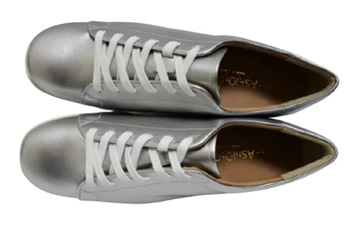 【…AShiOtO A1541 シルバー】超軽量 国産レザースニーカー