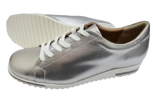 【…AShiOtO A1541 シルバー】超軽量 国産レザースニーカー