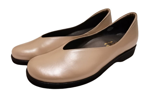 【…AShiOtO A2009 ベージュメタリック】超軽量 国産レザーシューズ