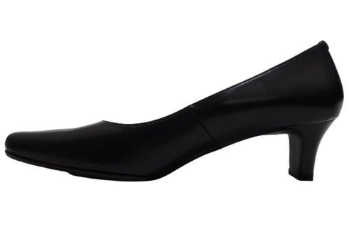 【…AShiOtO A2500 ブラック】超軽量国産レザーパンプス