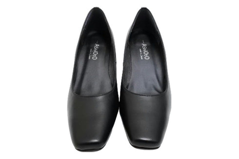 【…AShiOtO A2501 ブラック】仕事履きに最適!超軽量国産らくちんレザーパンプス