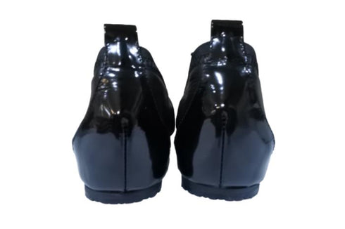 【…AShiOtO A3221 ブラック】バレーシューズ風インヒールパンプス