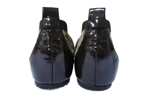 【…AShiOtO A3221 ヒョウ】バレーシューズ風インヒールパンプス