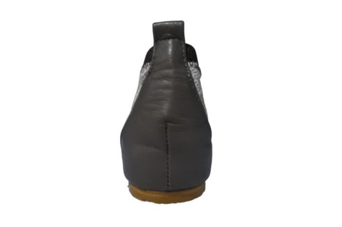 【…AShiOtO A3221 ヘビ】バレーシューズ風インヒールパンプス