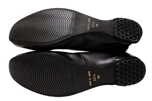 【…AShiOtO A3233 ブラックエナメル】超軽量 約110g 牛革ボロネーゼバレエパンプス