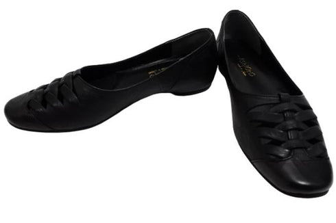 【…AShiOtO A3245 ブラック】超軽量 通気性抜群の牛革メッシュシューズ