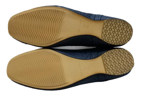 【…AShiOtO A3245 ネイビー】超軽量 通気性抜群の牛革メッシュシューズ