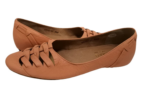 【…AShiOtO A3245 オレンジ】超軽量 通気性抜群の牛革メッシュシューズ