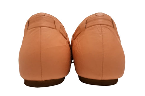 【…AShiOtO A3245 オレンジ】超軽量 通気性抜群の牛革メッシュシューズ