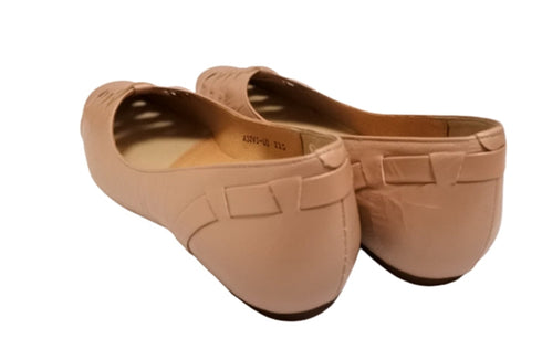 【…AShiOtO A3245 ピンクメタリック】超軽量 通気性抜群の牛革メッシュシューズ