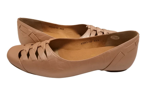 【…AShiOtO A3245 ピンクメタリック】超軽量 通気性抜群の牛革メッシュシューズ