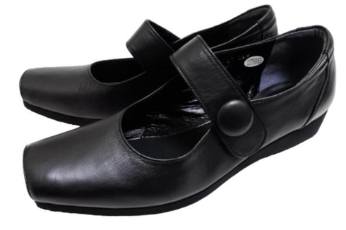 【…AShiOtO A3300 ブラック】超軽量 本革ストラップシューズ