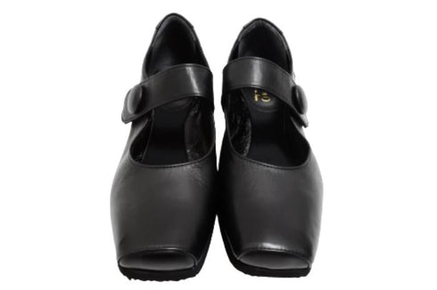 【…AShiOtO A3300 ブラック】超軽量 本革ストラップシューズ