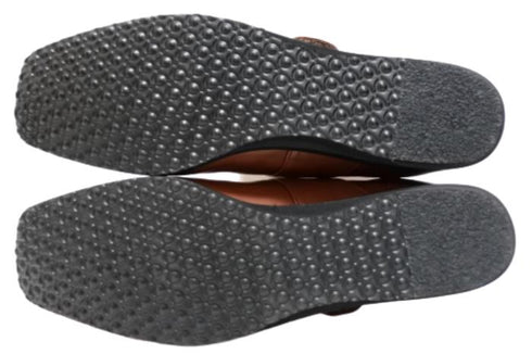 【…AShiOtO A3300 ダークオレンジ】超軽量 本革ストラップシューズ