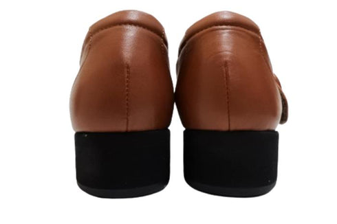 【…AShiOtO A3300 ダークオレンジ】超軽量 本革ストラップシューズ