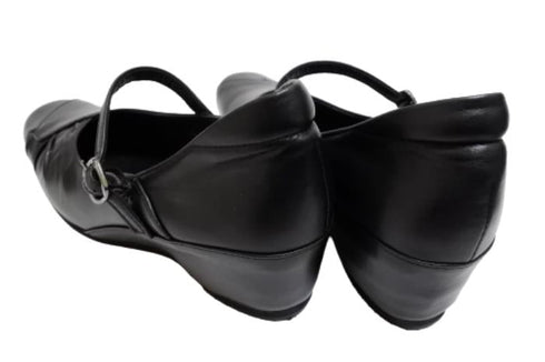 【…AShiOtO A3405 ブラック】超軽量 本革パンプス