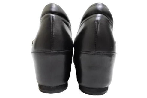 【…AShiOtO A3405 ブラック】超軽量 本革パンプス