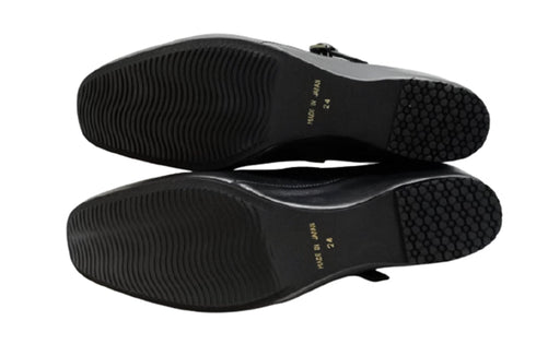 【…AShiOtO A3405 ブラックメタル】超軽量 本革パンプス