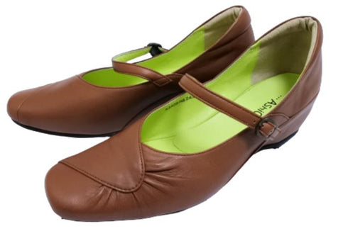 【…AShiOtO A3405 ブラウン】超軽量 本革パンプス