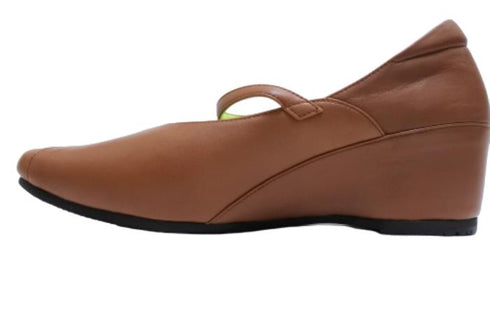 【…AShiOtO A3405 ブラウン】超軽量 本革パンプス