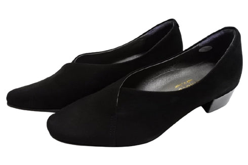 【…AShiOtO A3702 ブラックヌバック】超軽量 国産レザーパンプス