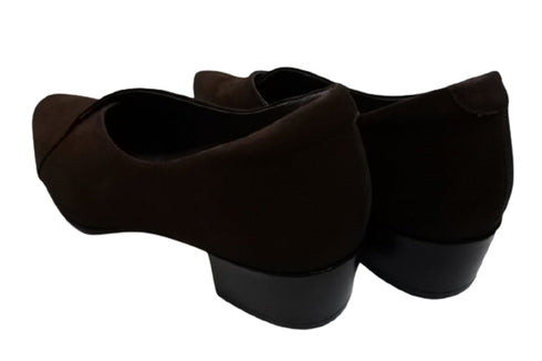 【…AShiOtO A3702 ダークブラウンヌバック】超軽量 国産レザーパンプス