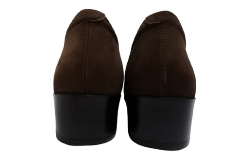 【…AShiOtO A3702 ダークブラウンヌバック】超軽量 国産レザーパンプス