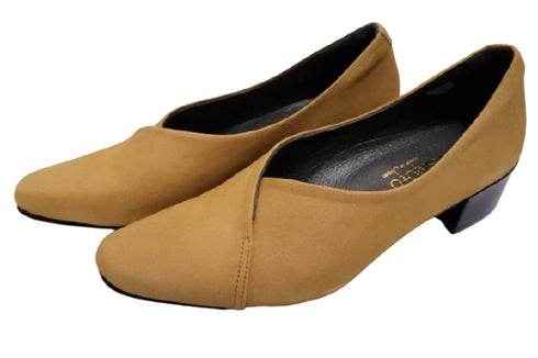 【…AShiOtO A3702 ダークキャメルヌバック】超軽量 国産レザーパンプス