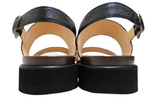 【…AShiOtO A7015 ブラック】本革超軽量サンダル