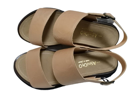 【…AShiOtO A7015 ピンク】本革超軽量サンダル