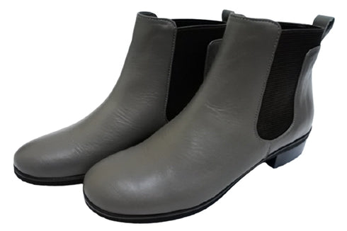 【…AShiOtO A90730 グレー】超軽量・純国産レザーサイドゴアブーツ