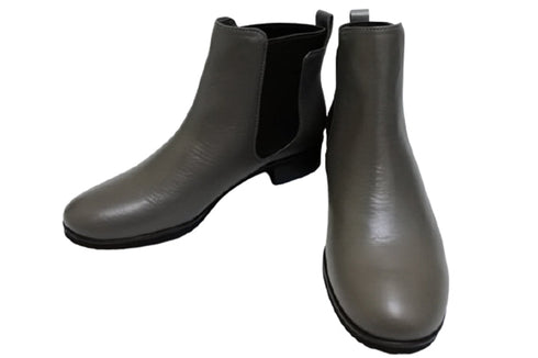 【…AShiOtO A90730 グレー】超軽量・純国産レザーサイドゴアブーツ