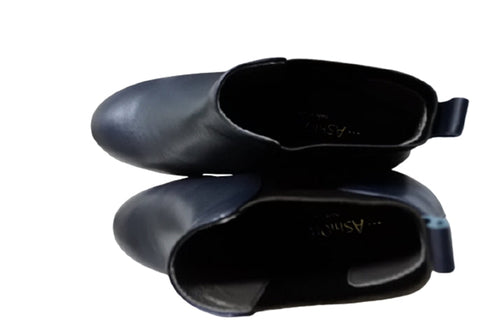 【…AShiOtO A90730 ネイビー】超軽量・純国産レザーサイドゴアブーツ