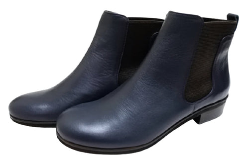 【…AShiOtO A90730 ネイビー】超軽量・純国産レザーサイドゴアブーツ