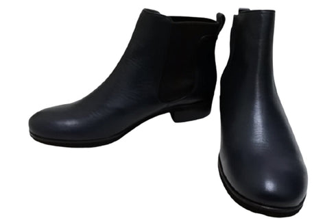 【…AShiOtO A90730 ネイビー】超軽量・純国産レザーサイドゴアブーツ