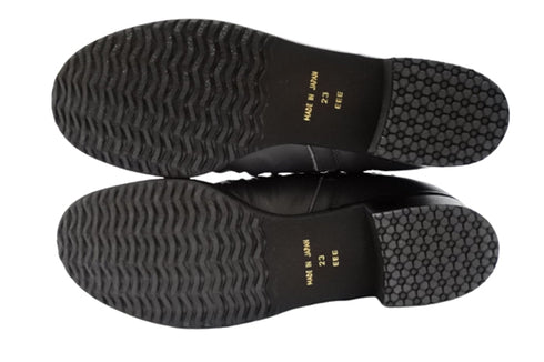 【…AShiOtO A91430 ダークグレー】ミドル丈サイドジップ本革ブーツ