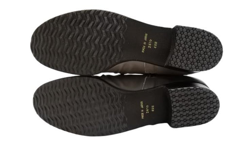 【…AShiOtO A91430 グレー】ミドル丈サイドジップ本革ブーツ