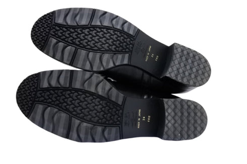 【…AShiOtO A92430 ブラック】ミドル丈サイドジップ本革ブーツ