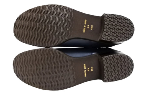 【…AShiOtO A92730 ネイビー】ミドル丈サイドゴア本革ブーツ