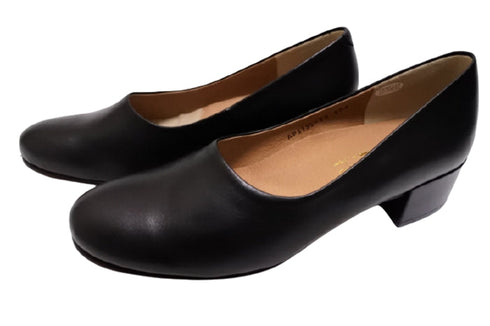 【…AShiOtO AP1135 ブラック】超軽量 国産レザーパンプス